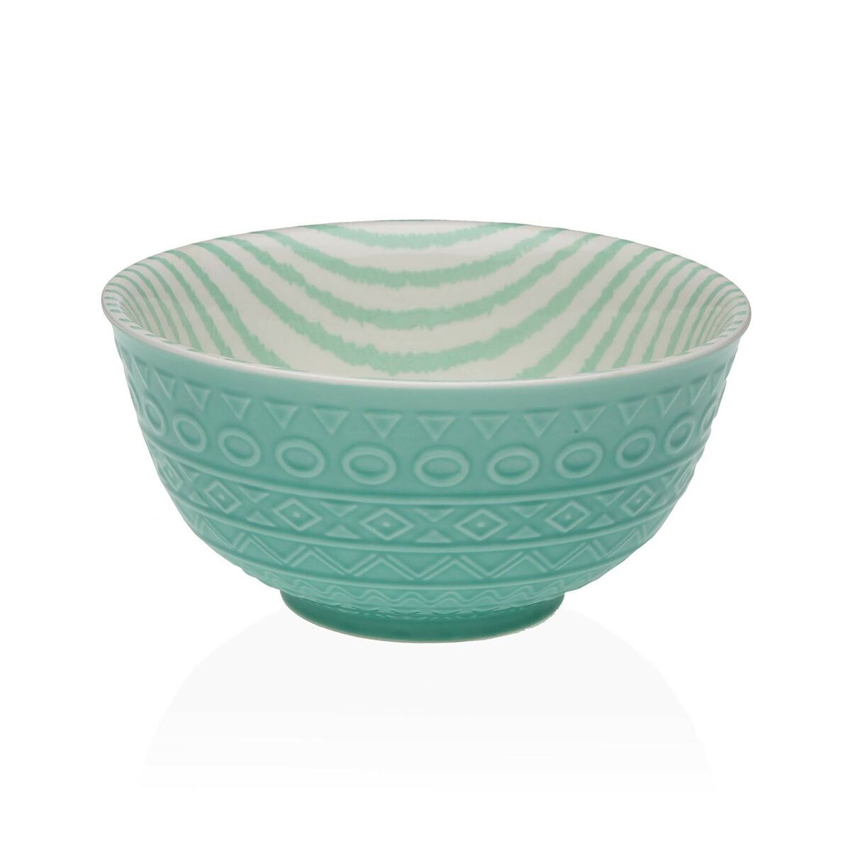 Snack Bowl Versa Turquoise Ceramic Porcelain 16 x 7,7 x 16 cm Versa