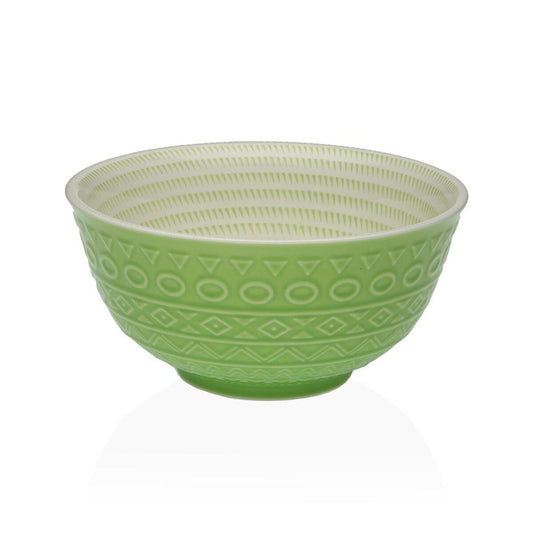 Snack Bowl Versa Green Ceramic Porcelain 16 x 7,7 x 16 cm Versa