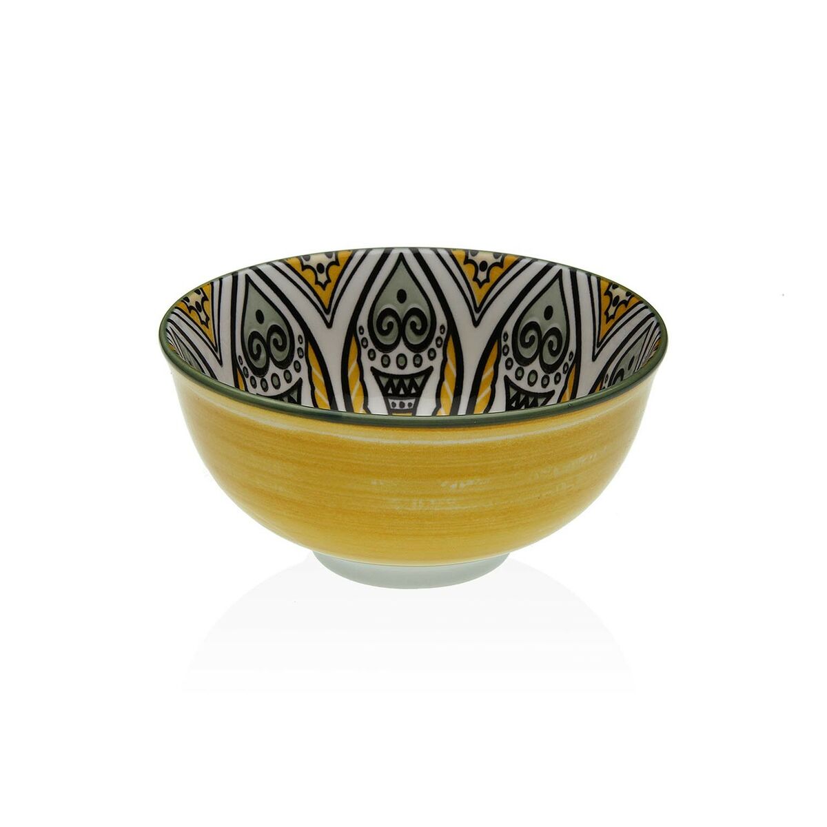 Snack Bowl Versa Yellow Ceramic Porcelain 11,5 x 6 x 11,5 xm Versa