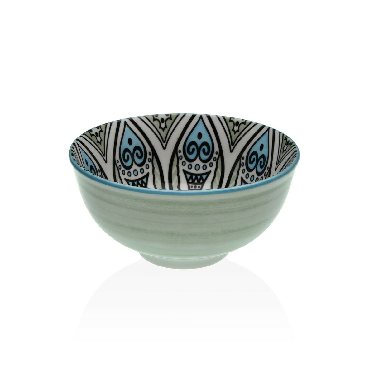 Snack Bowl Versa Green Ceramic Porcelain 11,5 x 6 x 11,5 xm Versa