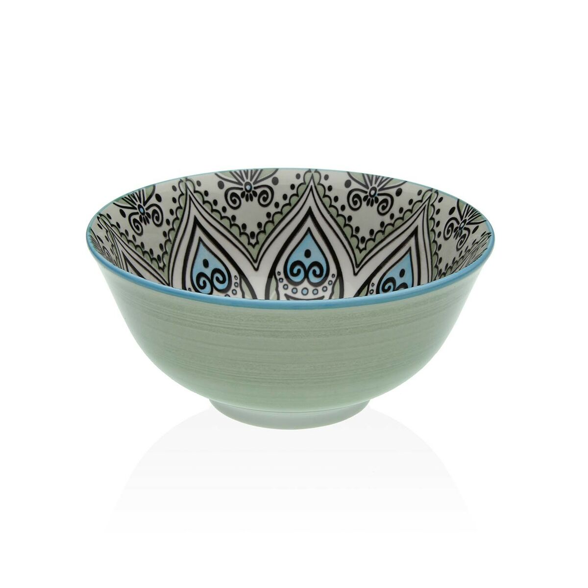 Snack Bowl Versa Green Ceramic Porcelain 15,5 x 7 x 15,5 cm Versa