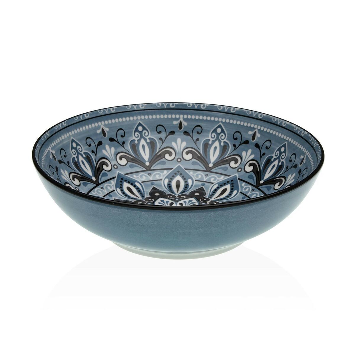 Salad Bowl Versa Blue Ceramic Porcelain 22,5 x 9 x 22,5 cm Versa