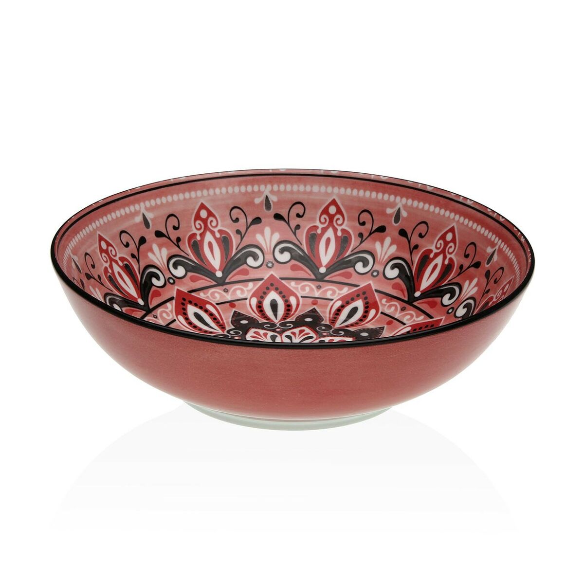 Salad Bowl Versa Red Ceramic Porcelain 22,5 x 9 x 22,5 cm Versa