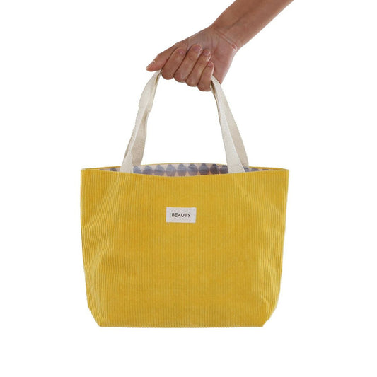 Bag Versa Corduroy Yellow 9 x 22 x 23 cm