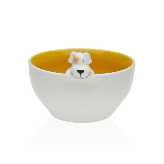 Bowl Versa Porcelain 15,8 x 9,5 x 14 cm Dog Versa