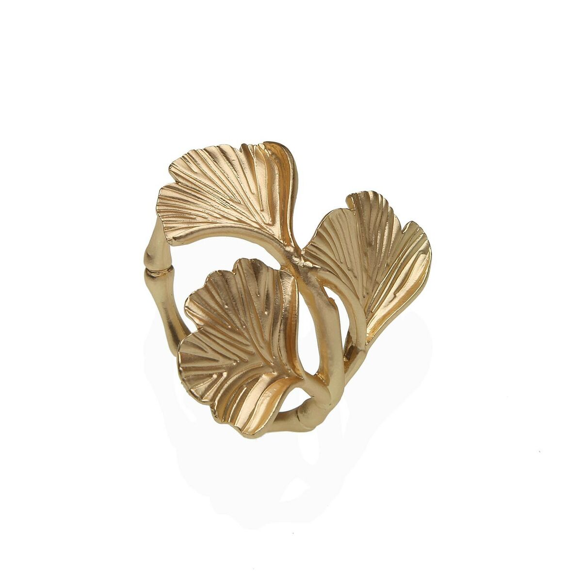 Napkin ring Versa Golden Metal Zinc Alloy 4 x 4,5 x 5,5 cm Versa