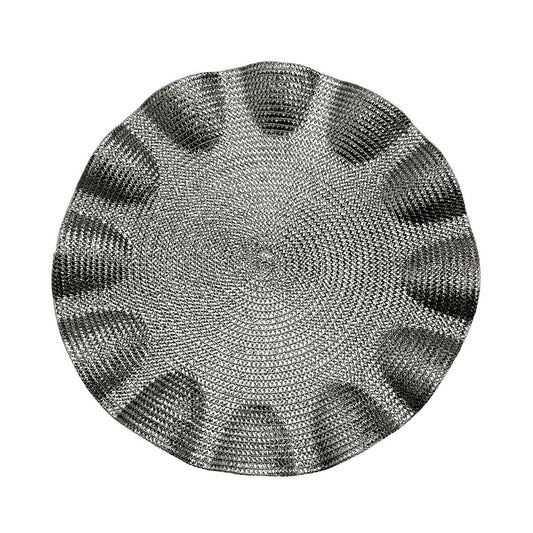 Table Mat Versa Silver Plastic 38 x 38 cm