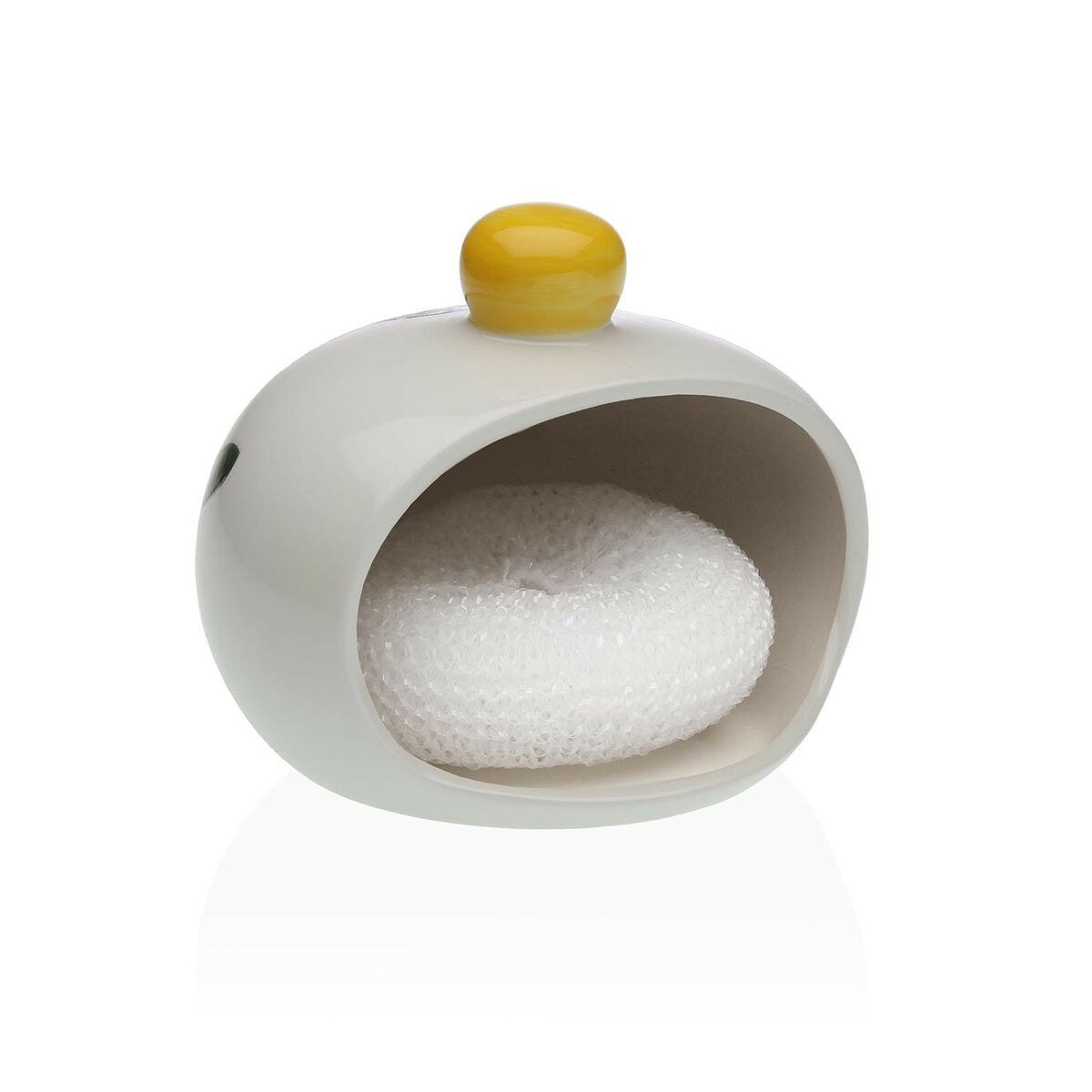 Kitchen Sink Tidy Versa Ceramic Dolomite 11 x 10 x 11,5 cm Lemon Versa