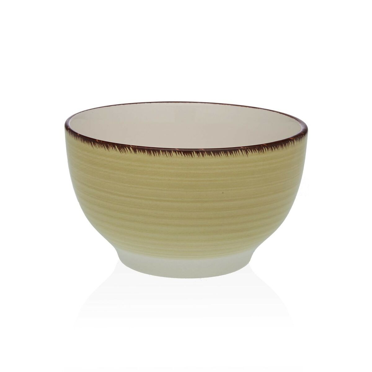 Bowl Versa Beige Stoneware 14 x 8,3 x 14 cm Versa