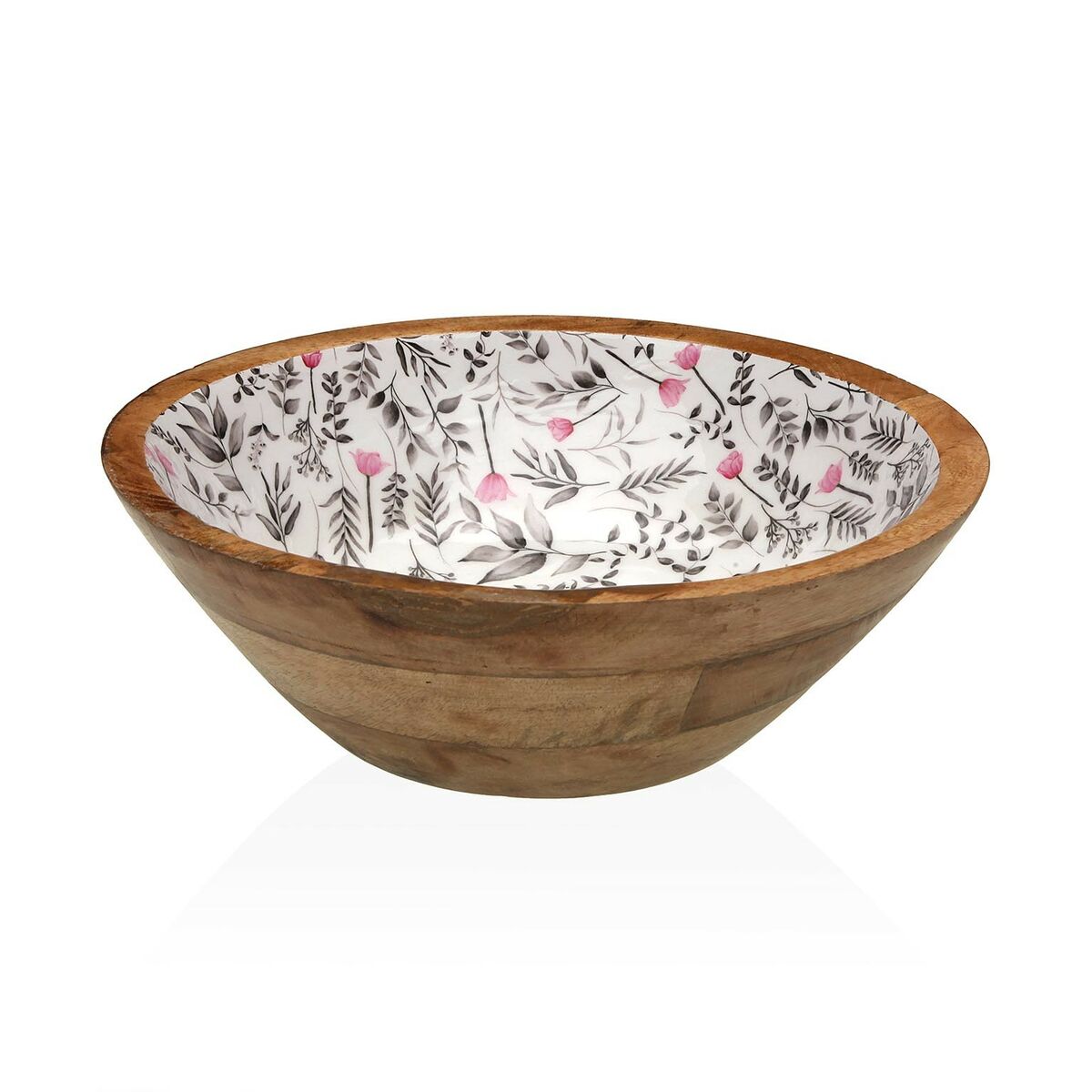 Salad Bowl Versa Caprice Bamboo Porcelain Mango wood 30 x 10 x 30 cm Versa