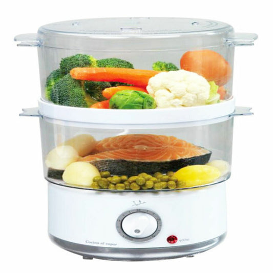 Food Steamer JATA CV200 3,5 L White Plastic 400 W 2 x 2.55 x 1.5 cm JATA