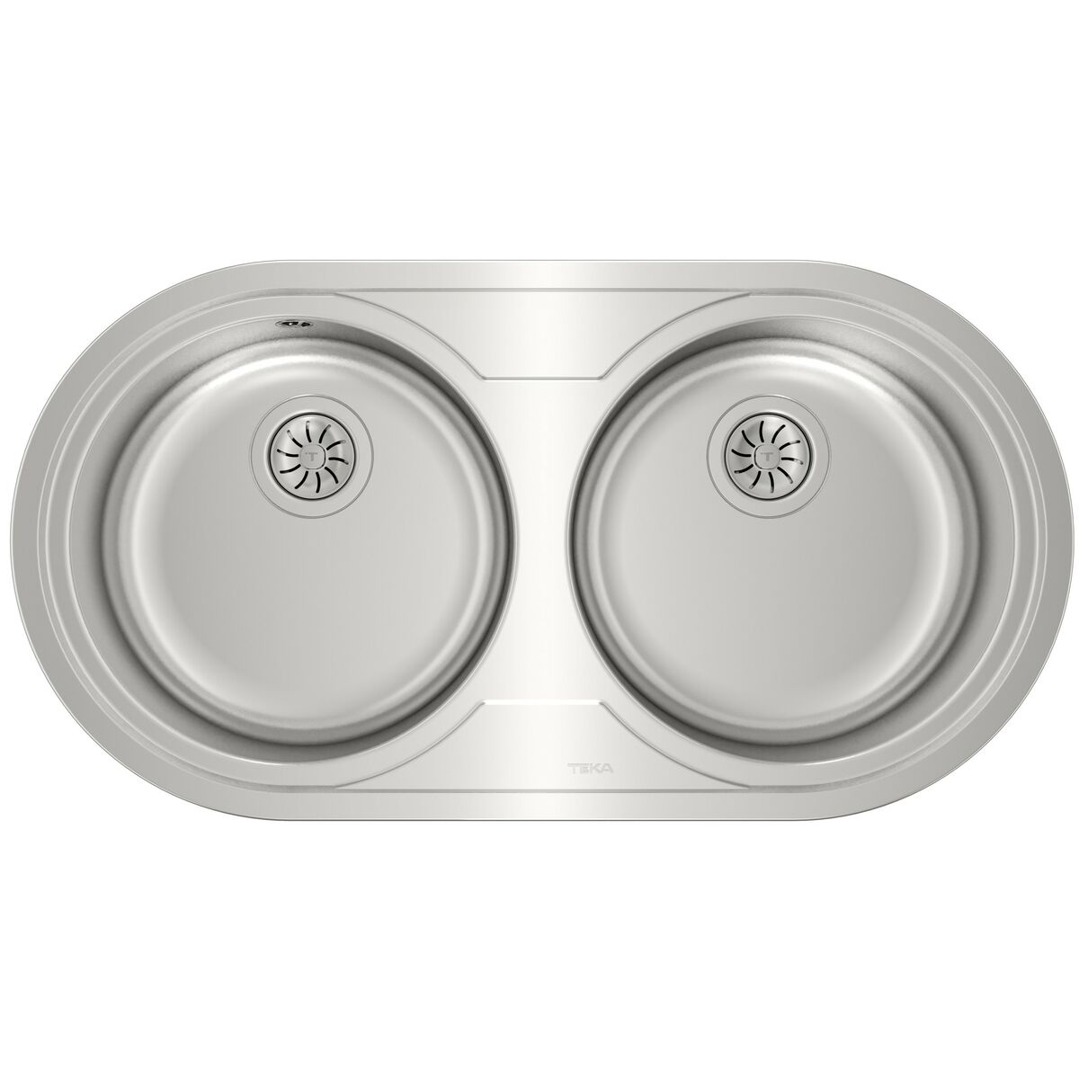 Sink with Two Basins Teka 9025 DUETTA 2C Stainless steel