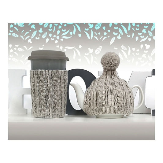 Teapot 1 Cup Teapot Grey (2 Units) (2 pcs) BigBuy Home