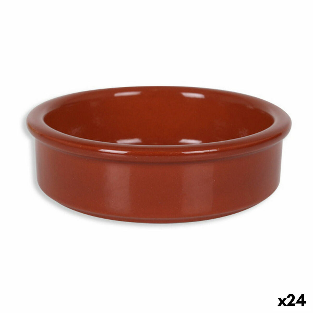 Saucepan Azofra Brown Baked clay (24 Units) (ø 8 cm) Azofra