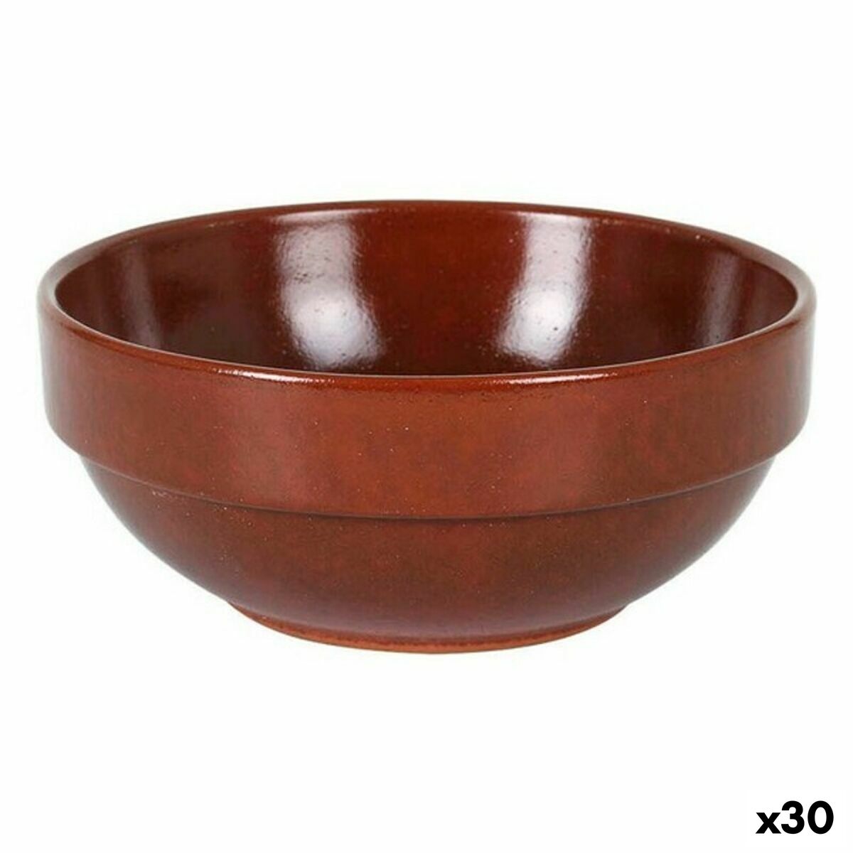 Bowl Azofra Stackable Brown 13,3 x 5,5 cm (30 Units) (13,3 x 5,5 cm) Azofra