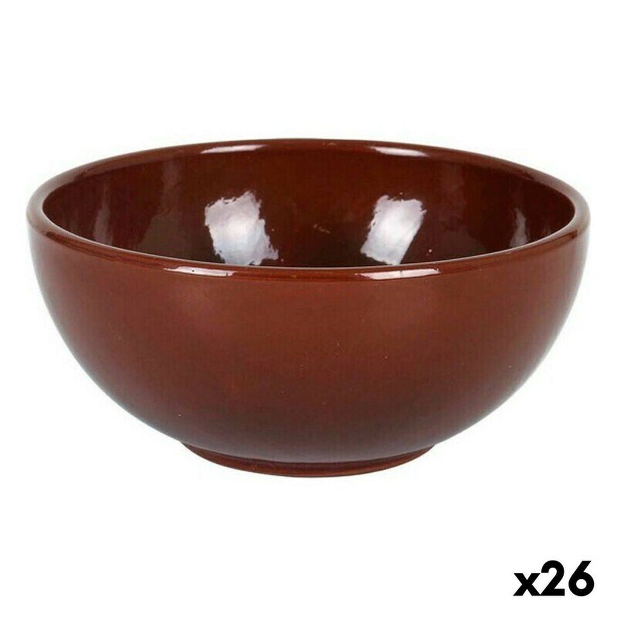 Bowl Azofra Brown (26 Units) (13,5 x 6,3 cm) Azofra