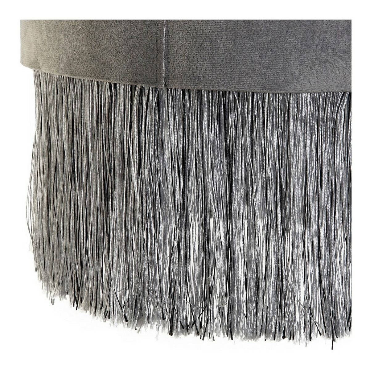 Lamp Shade DKD Home Decor 8424001773930 Grey Burgundy Metal Velvet Fringe Sixties 30 x 30 x 29 cm (2 Units) DKD Home Decor