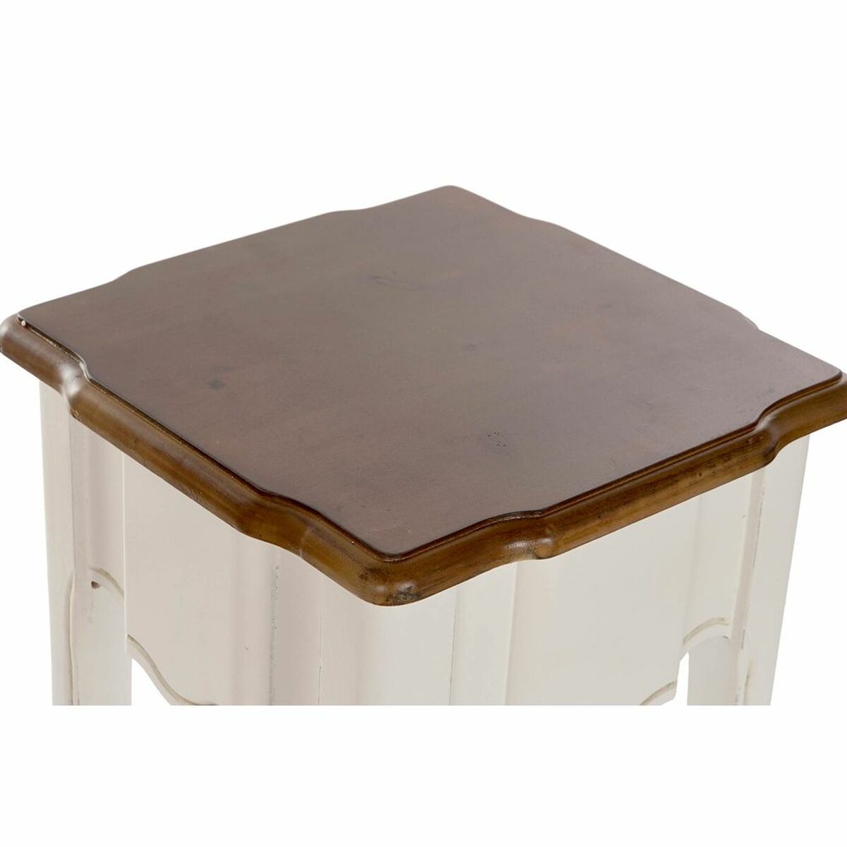 Set of 2 tables DKD Home Decor White Brown 35 x 35 x 80 cm DKD Home Decor