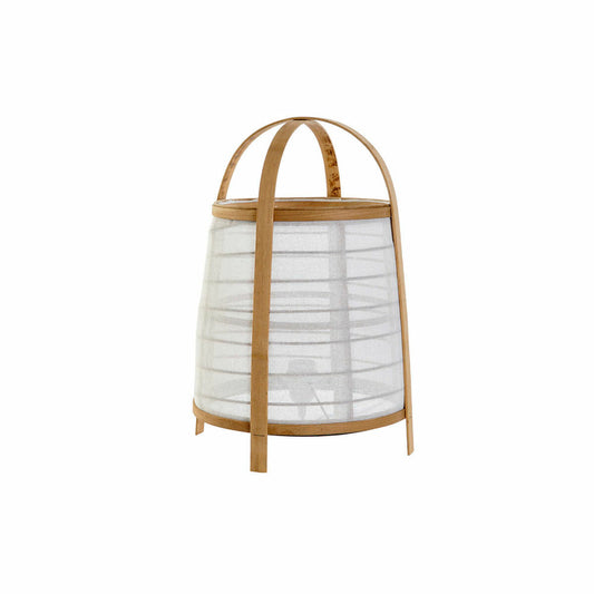 Desk lamp DKD Home Decor White Natural Bamboo 40 W 220 V 32 x 32 x 45,5 cm DKD Home Decor