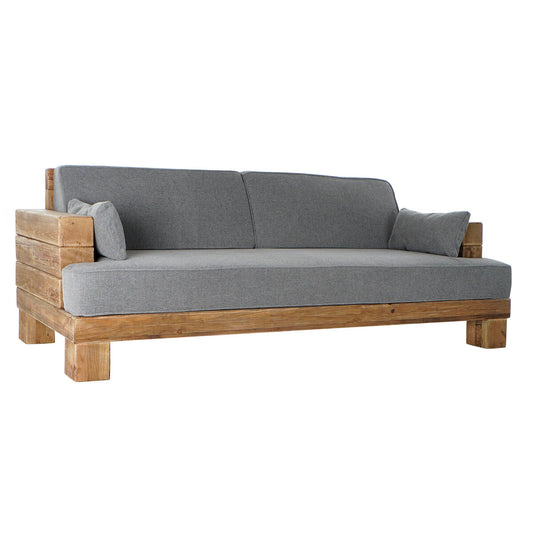 Sofa DKD Home Decor Grey Natural Alpino 224 x 95 x 82 cm