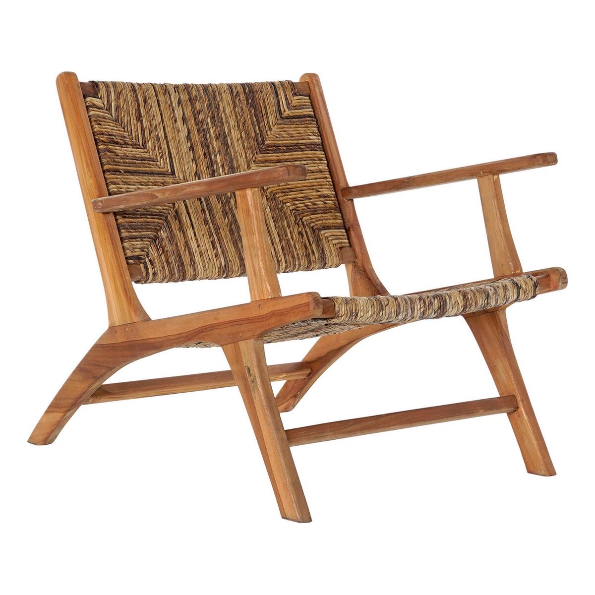 Armchair DKD Home Decor 70 x 78 x 68 cm Natural Teak Alpino DKD Home Decor