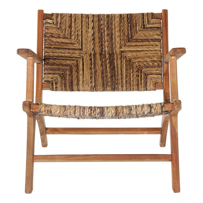 Armchair DKD Home Decor 70 x 78 x 68 cm Natural Teak Alpino DKD Home Decor