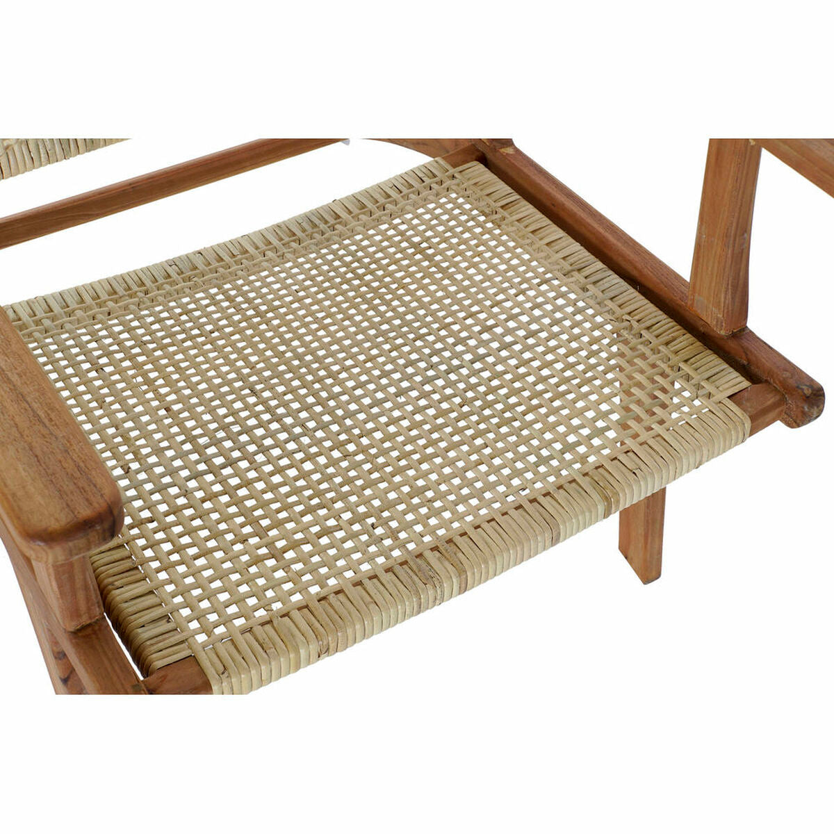 Armchair DKD Home Decor MB-182316 Natural Teak Light brown Rattan (69 x 78 x 68 cm) DKD Home Decor