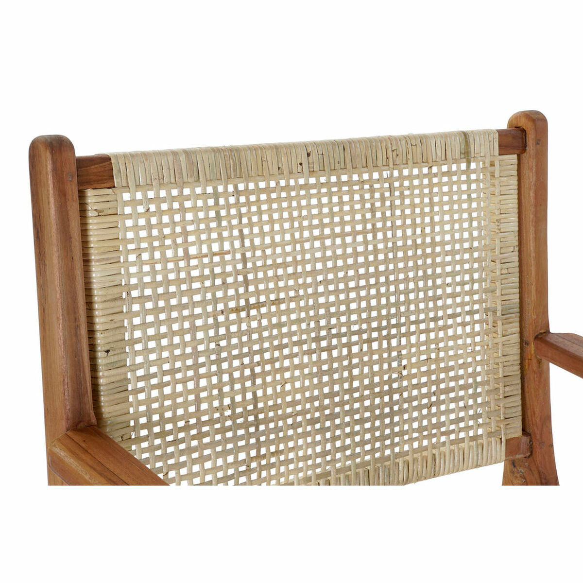 Armchair DKD Home Decor MB-182316 Natural Teak Light brown Rattan (69 x 78 x 68 cm) DKD Home Decor