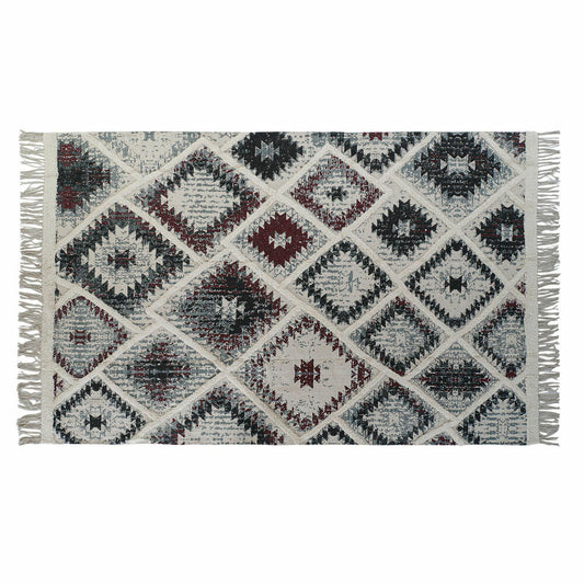 Carpet DKD Home Decor White Red Cotton (200 x 290 x 1 cm) DKD Home Decor