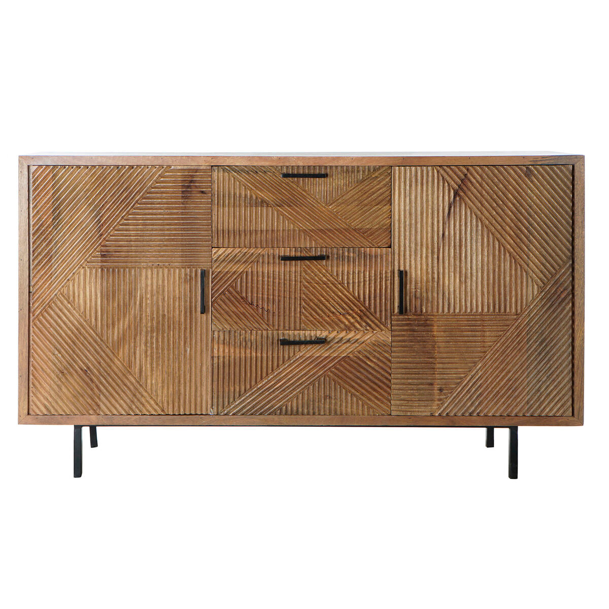 Sideboard DKD Home Decor Natural Metal Mango wood (145 x 40 x 86 cm) DKD Home Decor