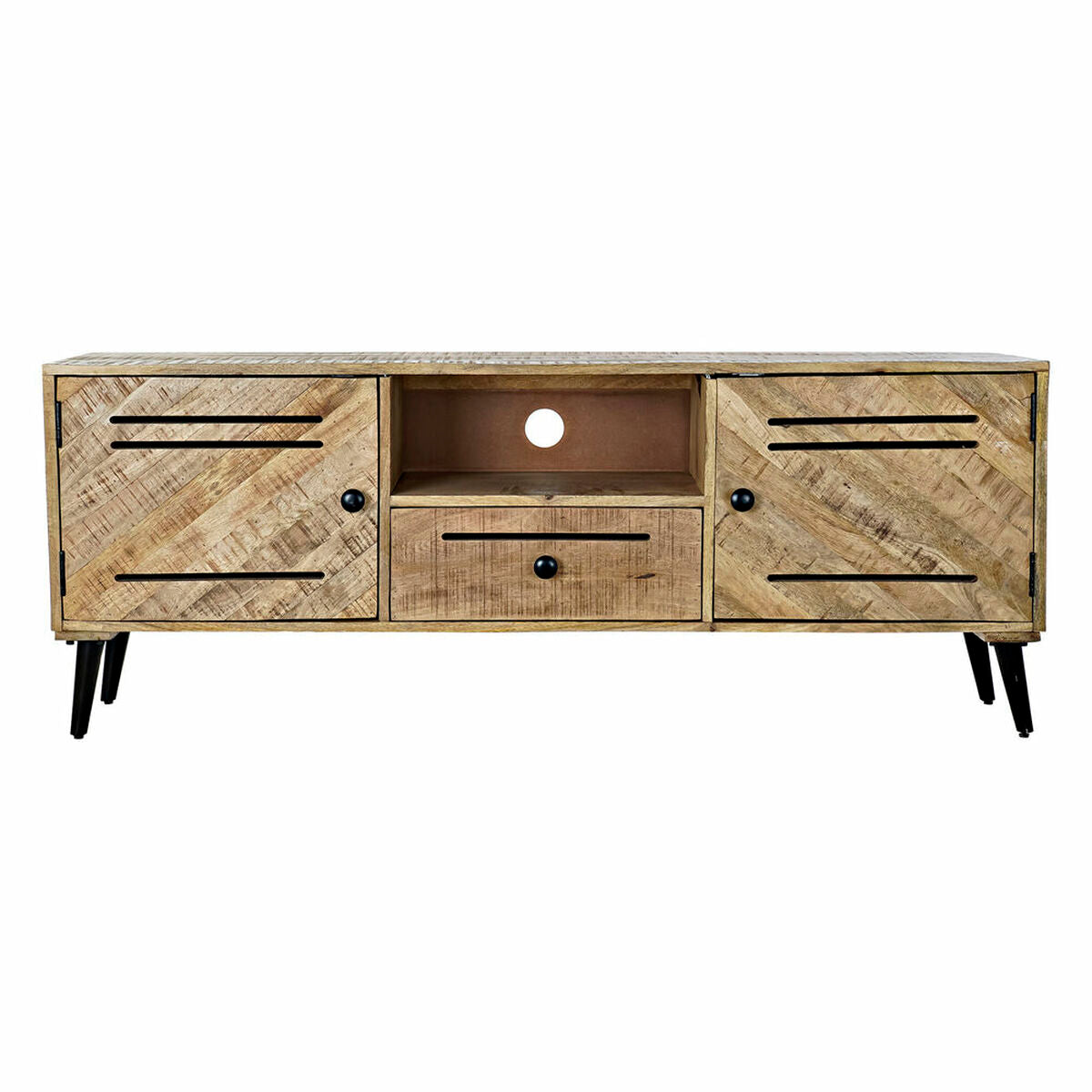 TV furniture DKD Home Decor Brown Metal Mango wood (150 x 59 x 40 cm) DKD Home Decor