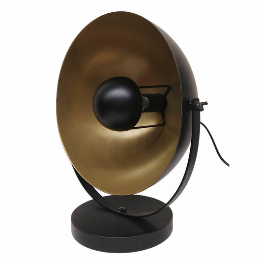 Desk lamp DKD Home Decor Black Golden Metal (34 x 22 x 35 cm) DKD Home Decor