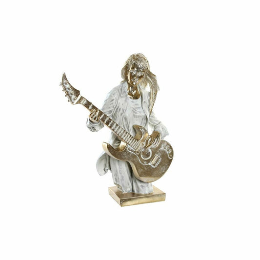 Decorative Figure DKD Home Decor 37 x 25 x 50 cm Golden White Music DKD Home Decor