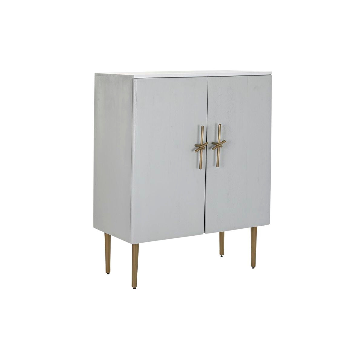 Occasional Furniture DKD Home Decor BAR Golden White Iron Mango wood (85 x 45 x 110 cm) DKD Home Decor