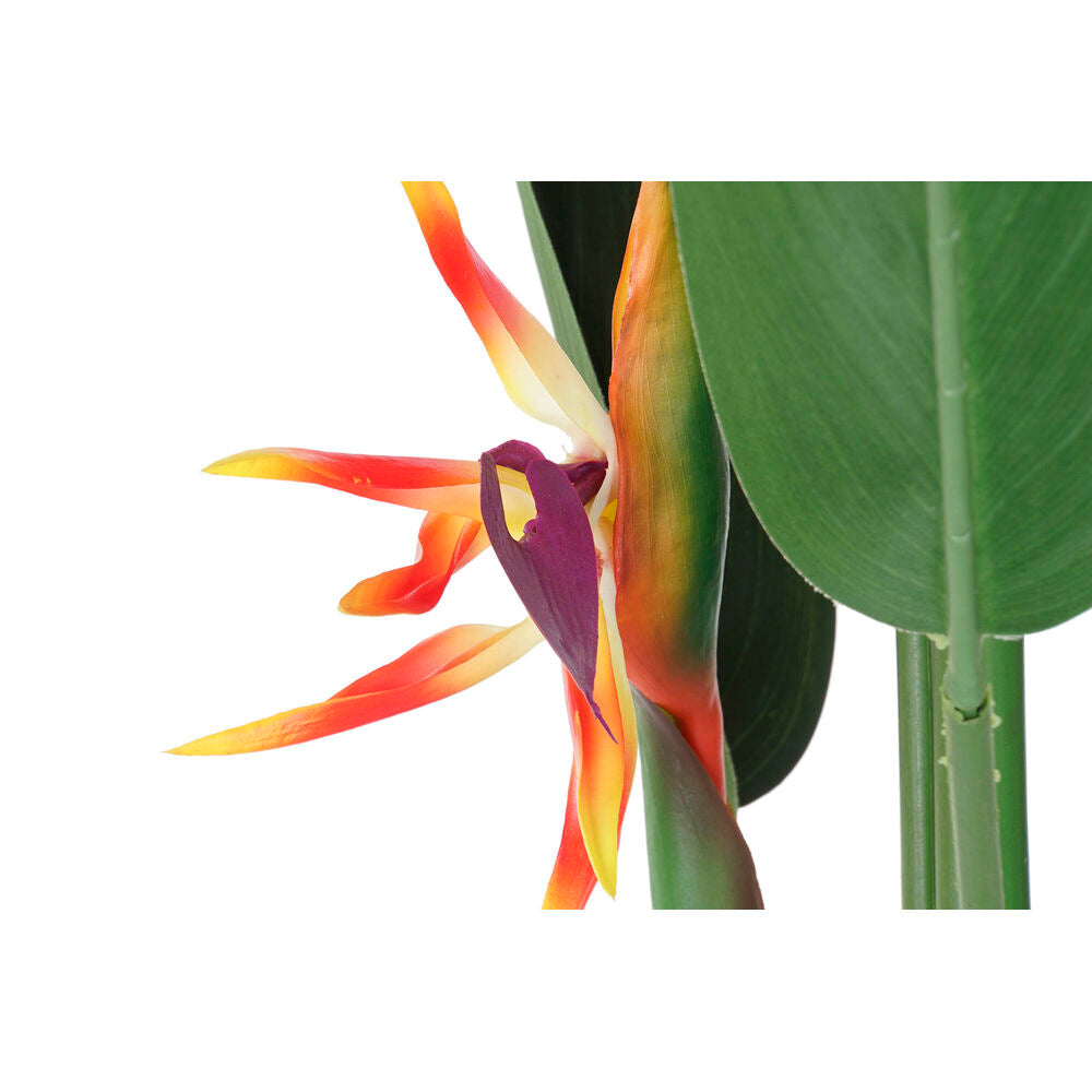 Decorative Plant DKD Home Decor 75 x 75 x 180 cm Orange Green Yellow polypropylene Bird of paradise DKD Home Decor