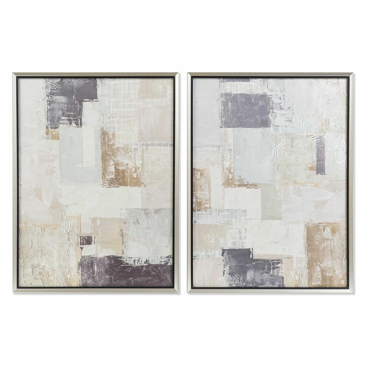 Painting DKD Home Decor Abstract 60 x 3 x 80 cm Modern (2 Units) DKD Home Decor