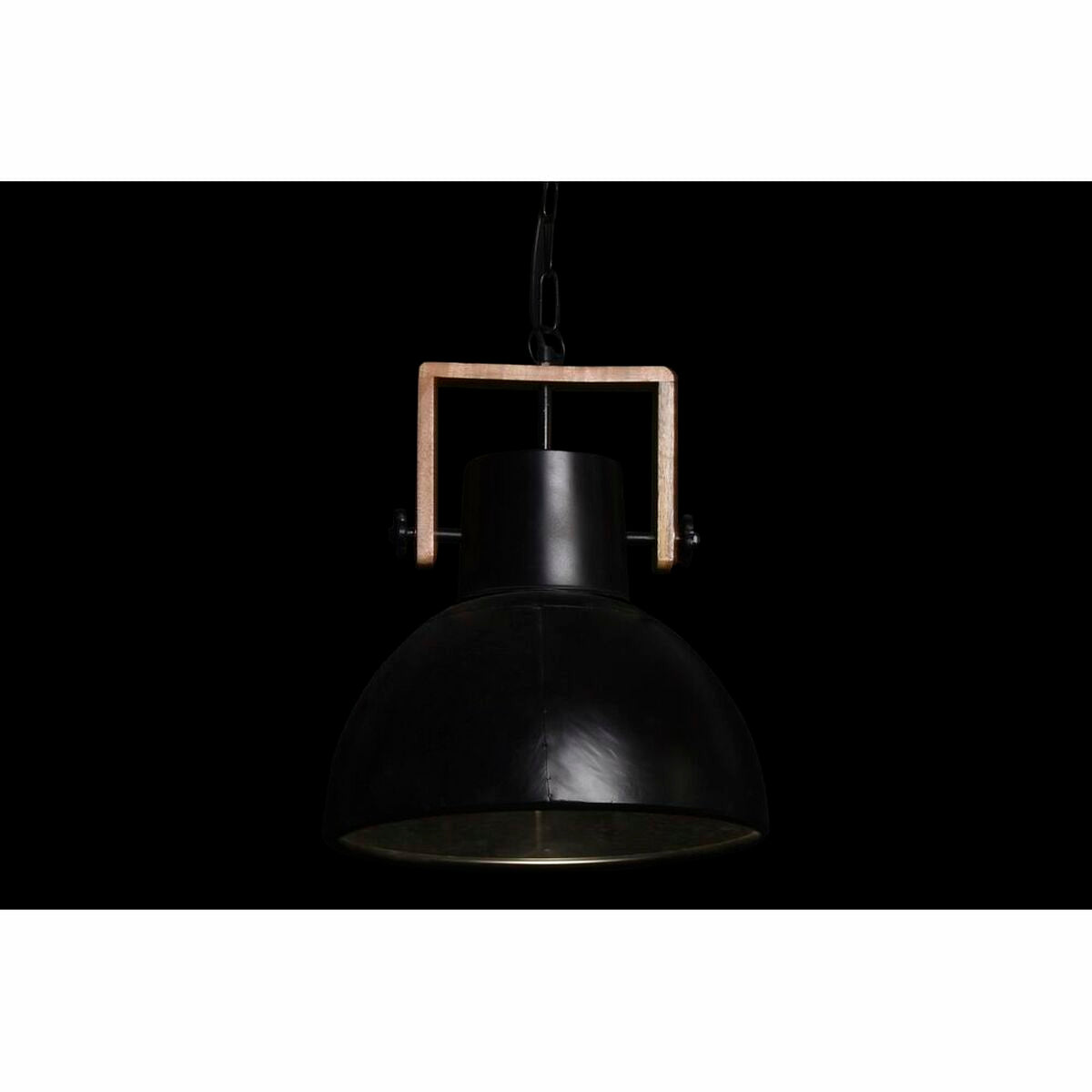 Ceiling Light DKD Home Decor Brown Black Metal Mango wood 50 W 40 x 40 x 49 cm DKD Home Decor