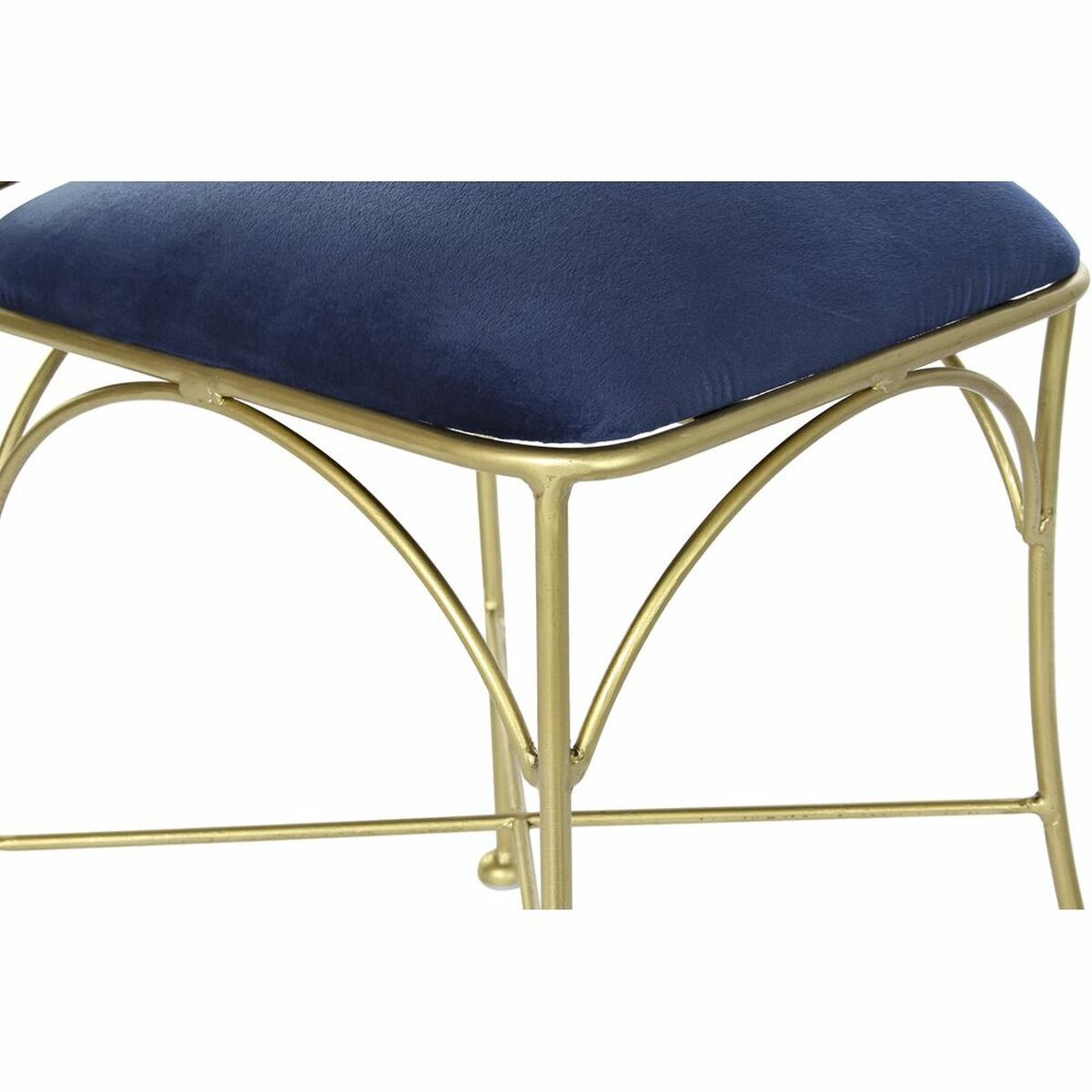 Dining Chair DKD Home Decor Blue Golden 45 x 42 x 88,5 cm DKD Home Decor