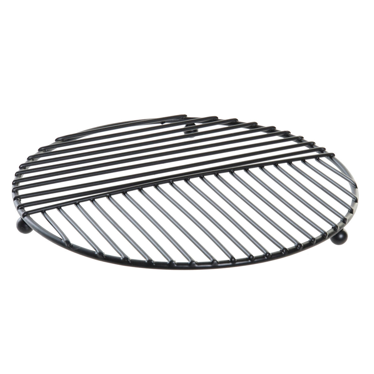 Table Mat DKD Home Decor Grille Black Metal 20 x 20 x 1,5 cm DKD Home Decor