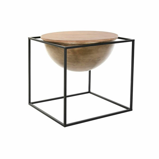 Side table DKD Home Decor Brown Black Wood Metal 64 x 64 x 62,5 cm DKD Home Decor