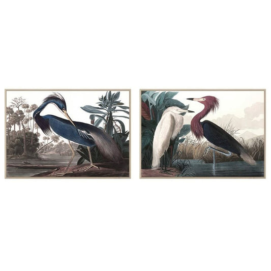 Painting DKD Home Decor 123 x 4,5 x 83 cm 83 x 4,5 x 123 cm Bird Oriental (2 Units) DKD Home Decor