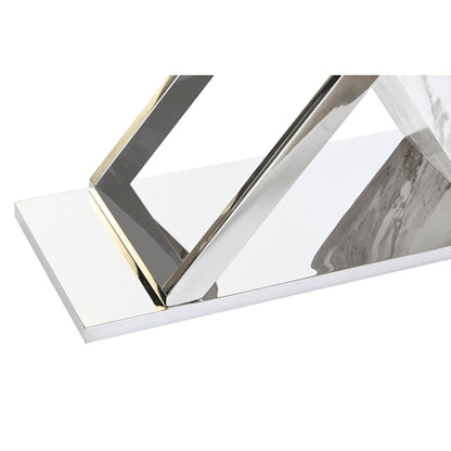 Console DKD Home Decor White Grey Silver Crystal Steel 120 x 40 x 75 cm DKD Home Decor