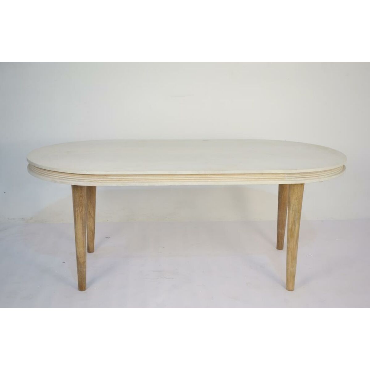 Dining Table DKD Home Decor White Golden Brass Mango wood 180 x 90 x 76 cm DKD Home Decor