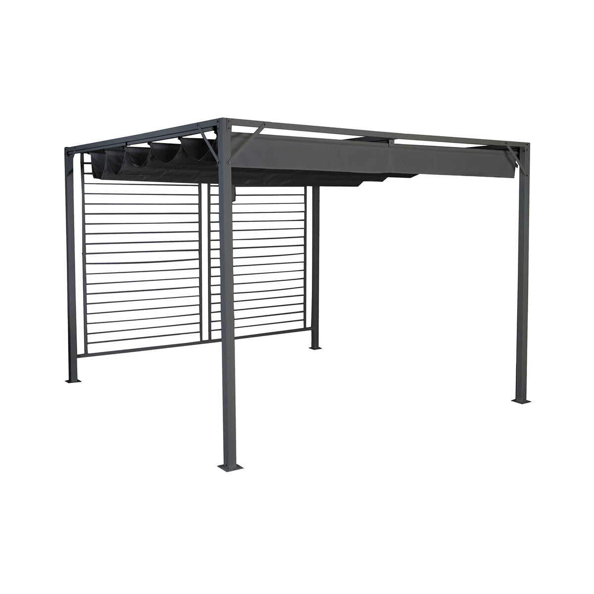 Pergola DKD Home Decor Grey 300 x 300 x 230 cm Steel DKD Home Decor