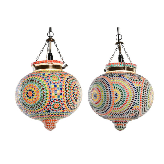 Ceiling Light DKD Home Decor Crystal Multicolour 25 W 29 x 29 x 29 cm (2 Units) DKD Home Decor