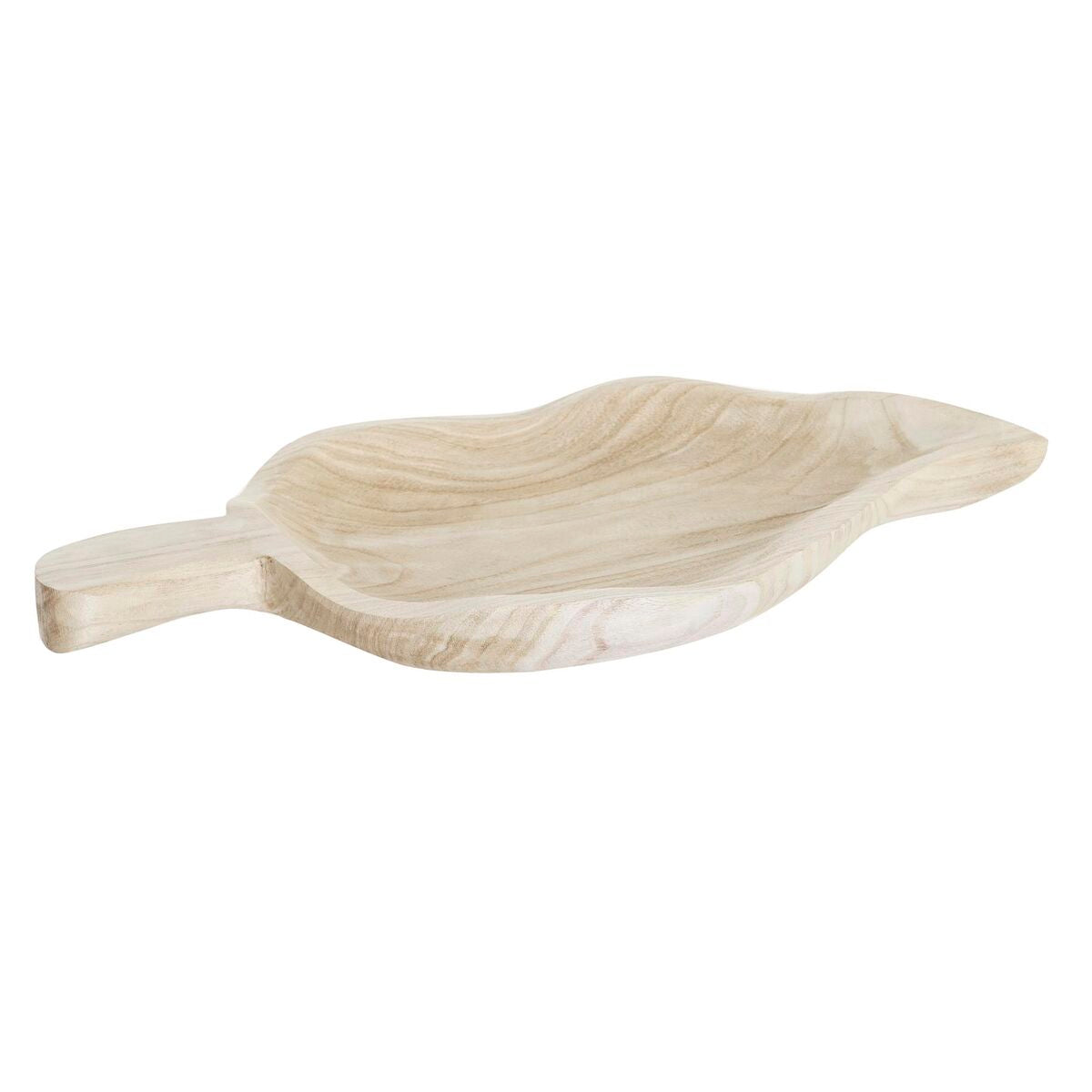 Snack tray DKD Home Decor Light brown Natural Tropical Leaf of a plant 56 x 28 x 5 cm DKD Home Decor