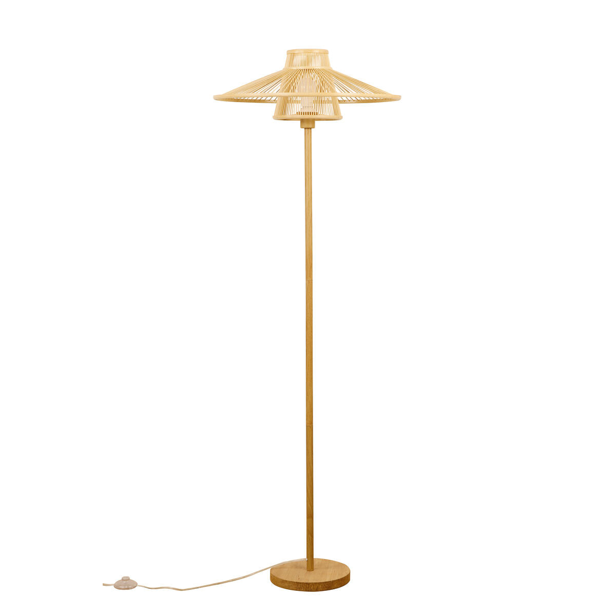 Floor Lamp DKD Home Decor Bamboo (56 x 56 x 163 cm) DKD Home Decor