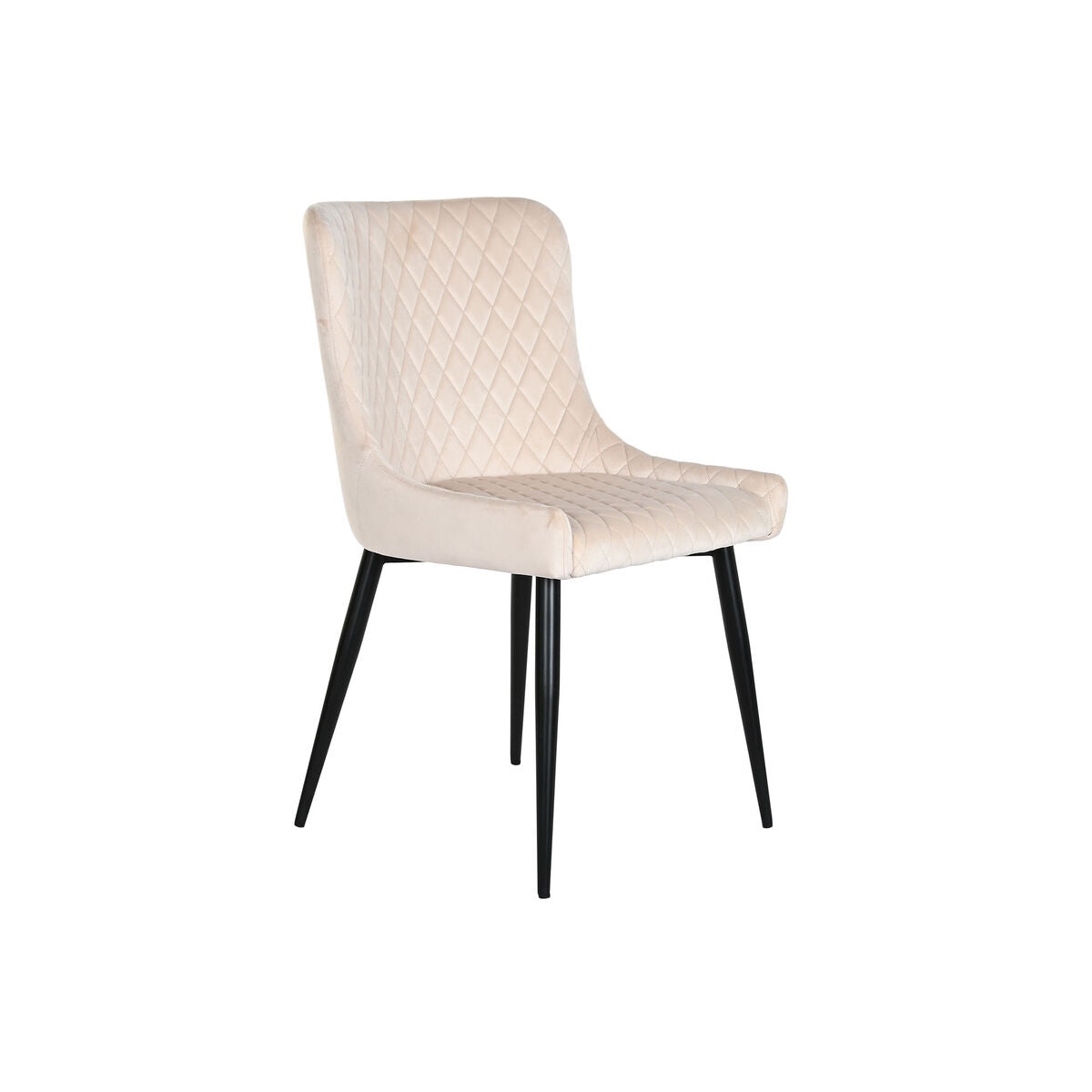 Dining Chair DKD Home Decor Beige Metal Polyester (56 x 51 x 84 cm) DKD Home Decor