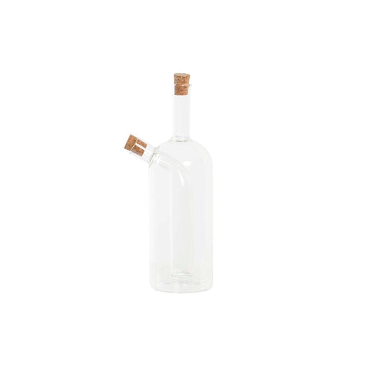 Cruet DKD Home Decor 9 x 6,5 x 21,5 cm Transparent Cork 500 ml Borosilicate Glass DKD Home Decor