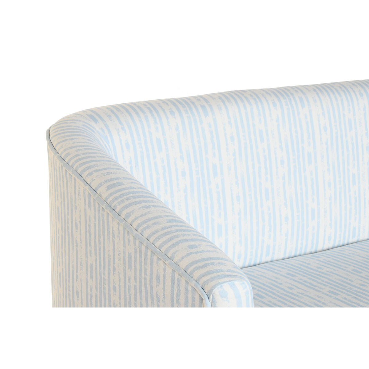 Sofa DKD Home Decor Blue White Sky blue Metal Stripes Mediterranean 130 x 68 x 78 cm DKD Home Decor